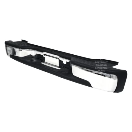 Bumper Assembly Rear Includes Pads/Brackets/Hardware/License Lamp Chrome for Chevrolet Suburban 1500 Suburban 2500 Tahoe GMC Yukon Yukon XL 1500