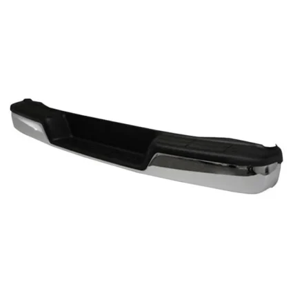 Bumper Assembly Rear w/o Object Sensor Includes Pad/Brackets/End Caps Chrome for Chevrolet Express 1500 Express 2500 Express 3500 GMC Savana 1500 Savana 2500 Savana 3500