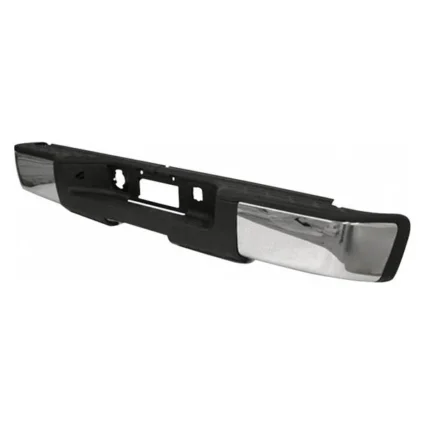 Bumper Assembly Rear w/o Rear Object Sensors Chrome for Chevrolet Silverado 1500 GMC Sierra 1500