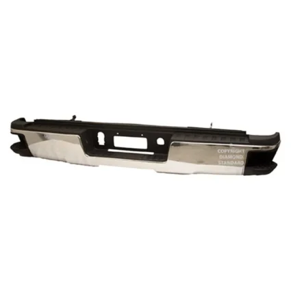 Bumper Assembly Rear Single Rear Wheels w/o Hitch Bar w/o Park w/o Harness Chrome for Chevrolet Silverado 2500 HD Silverado 3500 HD GMC Sierra 2500 HD Sierra 3500 HD