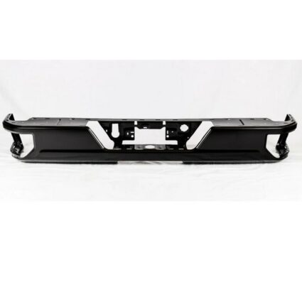 Bumper Assembly Rear Single Exhaust w/Blind Spot Module Chrome for Chevrolet Silverado 1500 Silverado 1500 LTD GMC Sierra 1500 Sierra 1500 Limited