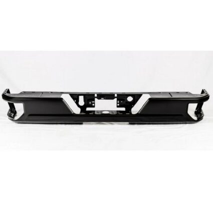 Bumper Assembly Rear Dual Exhaust w/Blind Spot Module Chrome for Chevrolet Silverado 1500 Silverado 1500 LTD GMC Sierra 1500 Sierra 1500 Limited