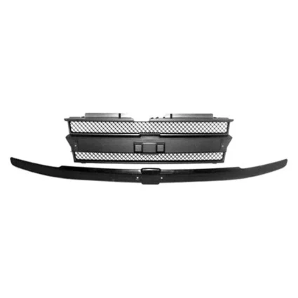 Grille Assembly w/o Headlamp Washers Black for Chevrolet Trailblazer 2002–2005