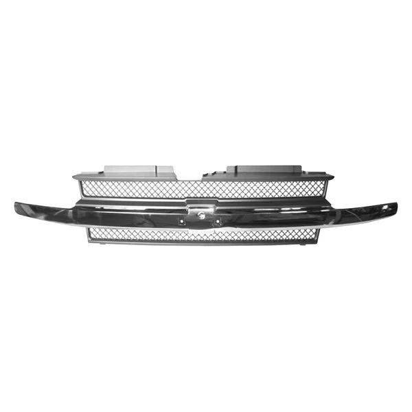 Grille Assembly w/o Headlamp Washers w/Chrome Moldings for Chevrolet Trailblazer 2002–2009