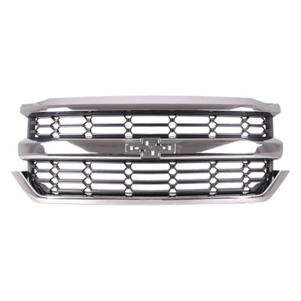 Grille Assembly w/o Z71 Pkg w/o Appearance Pkg Black/Chrome for Chevrolet Silverado 1500 Silverado 1500 LD