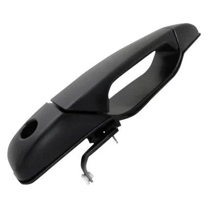 Exterior Door Handle Front Left w/Key Hole Black Smooth Plastic for Chevrolet Silverado 1500 Silverado 2500 HD Silverado 3500 HD GMC Sierra 1500 Sierra 2500 HD Sierra 3500 HD