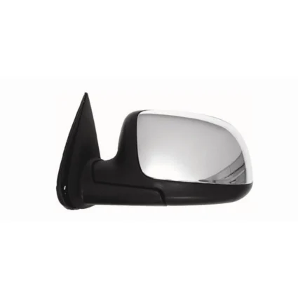 Door Mirror Assembly Left Standard Style Power Remote Non-Heated Chrome w/RPO D48 for Chevrolet Silverado 1500 Silverado 2500 Silverado 2500 HD Silverado 3500 GMC Sierra 1500 Sierra 2500