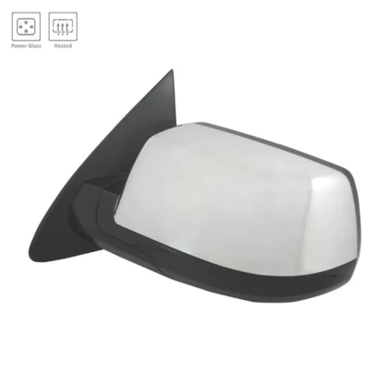 Door Mirror Left Manual-Folding w/Cover w/Spotter Mirror Chrome for Chevrolet Suburban Tahoe GMC Yukon Yukon XL