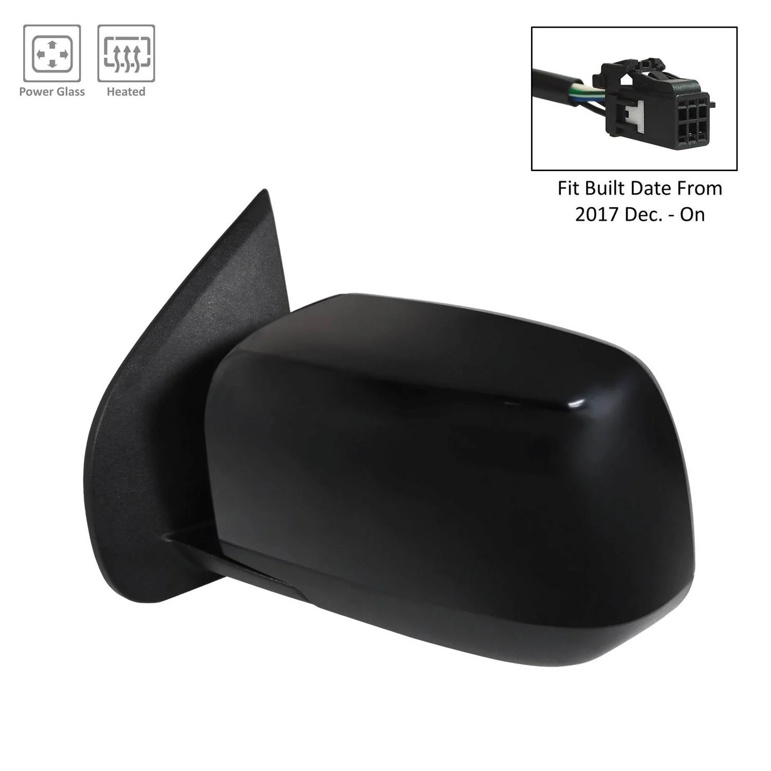 Door Mirror Assembly Left Heated 2nd Design Manual-Folding for Chevrolet Colorado GMC Canyon