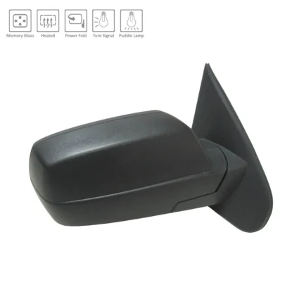 Door Mirror Assembly Right Standard Type Power Heated w/Textured Cover for Chevrolet Silverado 1500 Silverado 1500 LD Silverado 2500 HD Silverado 3500 HD GMC Sierra 1500 Sierra 1500 Limited Sierra 2500 HD Sierra 3500 HD