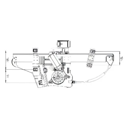 Window Regulator Front Left Regulator & Motor Assembly for Buick Lucerne 2006–2011
