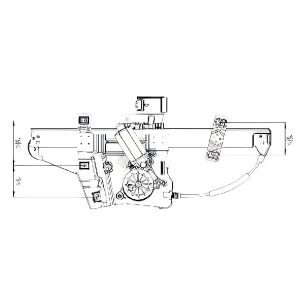 Window Regulator Front Left Regulator & Motor Assembly for Buick Lucerne 2006–2011
