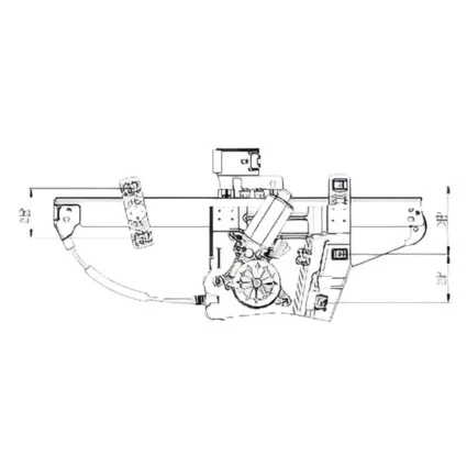 Window Regulator Front Right Regulator & Motor Assembly for Buick Lucerne 2006–2011