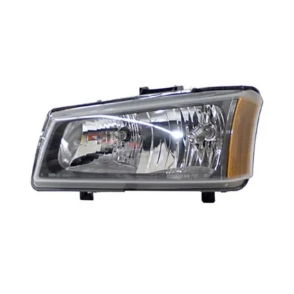 Headlight Assembly Composite Left w/o Body Cladding 2nd Design Fluted Bezel for Chevrolet Avalanche 1500 Avalanche 2500 Silverado 1500 Silverado 1500 Classic Silverado 2500 Silverado 2500 HD Silverado 2500 HD Classic Silverado 3500 Silverado 3500 Classic