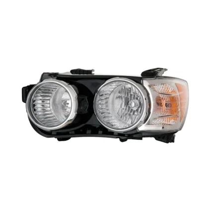 Headlight Assembly Composite Left w/o Dusk Pkg Halogen w/Chrome Trim CAPA for Chevrolet Sonic Sedan LT LS LTZ RS 2012–2015