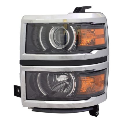 Headlight Assembly Composite Left Projector Type for Chevrolet Silverado 1500 LTZ High Country 2014–2015