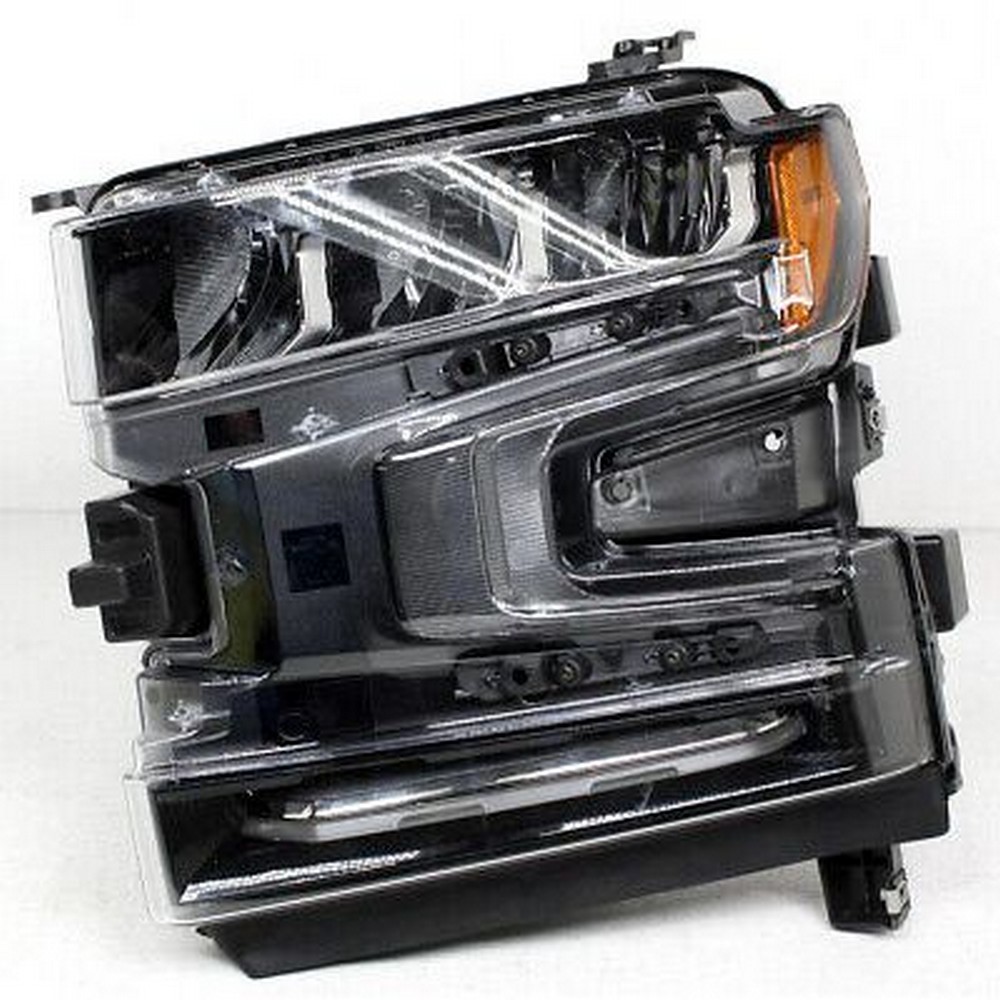 Headlight Assembly Composite Left w/Black Bezel LED w/Intelligent High Beams for Chevrolet Silverado 1500 Silverado 1500 LTD