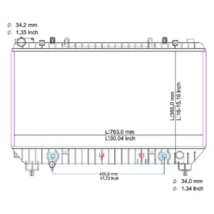 Radiator for Chevrolet Camaro 2010–2011