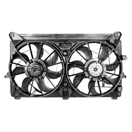 Engine Cooling Fan Assembly w/Extra Duty Cooling Motor/Blade/Shroud Dual Fan Assembly 9 Blade for Cadillac Escalade ESV Escalade EXT Chevrolet Silverado 1500 GMC Sierra 1500 Yukon XL 1500 Hummer H2