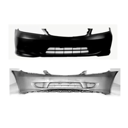 Bumper Cover Front Primed CAPA for Honda Civic LX EX GX DX Value Package Si HX Hybrid SiR LX Special Edition EX Special Edition Reverb 2004–2005