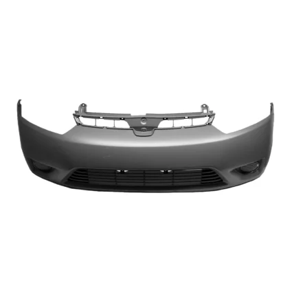 Bumper Cover Front Primed CAPA for Honda Civic Coupe LX EX DX Si GX EXS LXS DX-G MUGEN Si EX-L 2006–2008