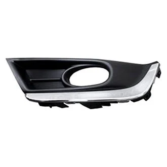 Bumper Insert Front Left Fog Lamp Bezel w/Fog Lamps Chrome Trim for Honda CR-V 2017–2019