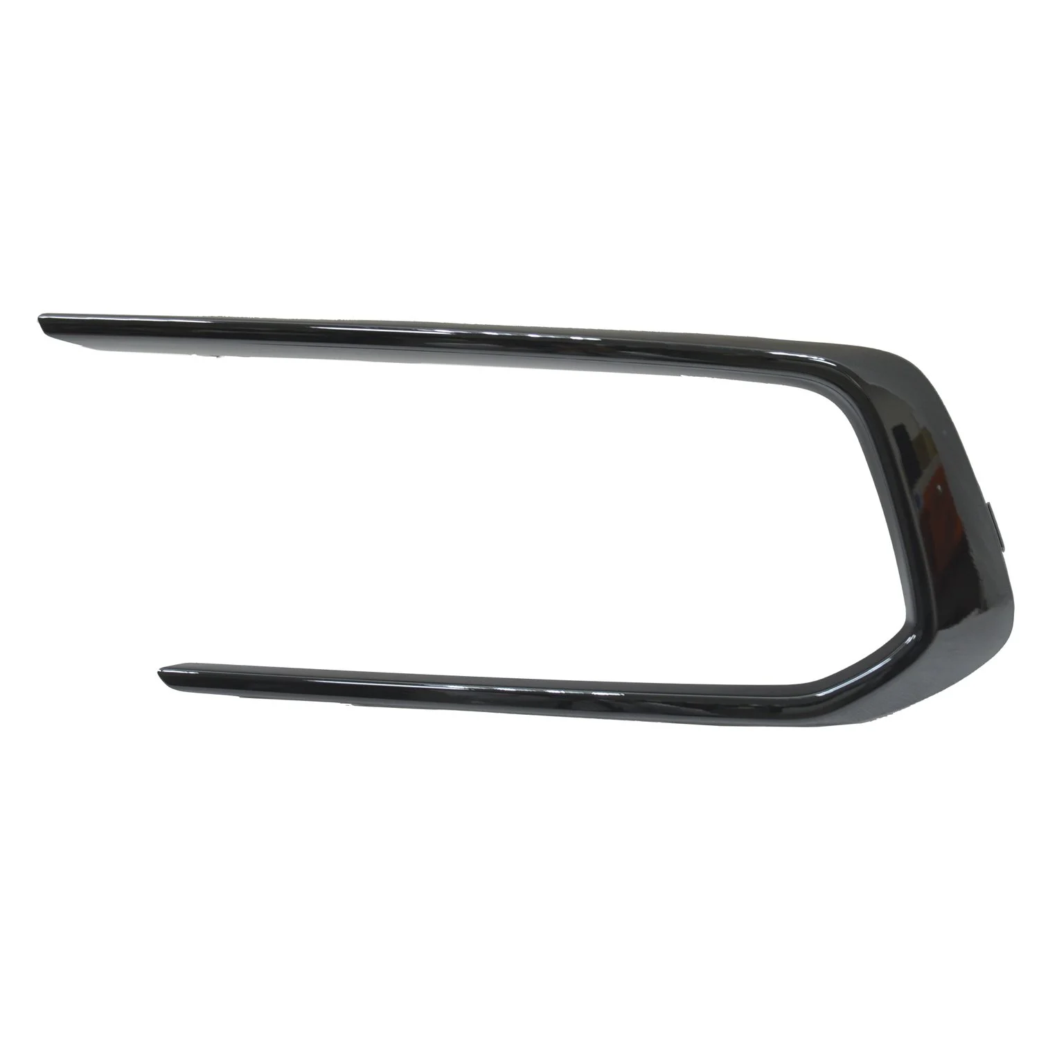 Bumper Cover Molding Front Left Side Garnish Gloss Black for Honda Passport 2019–2021