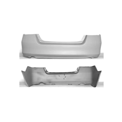 Bumper Cover Rear Single/Dual Exhaust w/Cover Plate Option Primed CAPA for Honda Accord Hybrid LX EX Value Package LX Special Edition Special Edition EX-L LX SE 2006–2007