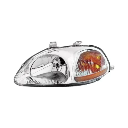 Headlight Assembly Composite Left Includes Side Marker Lamp w/o Bulbs or Sockets for Honda Civic LX EX CX DX HX EX-R GX 1996–1998