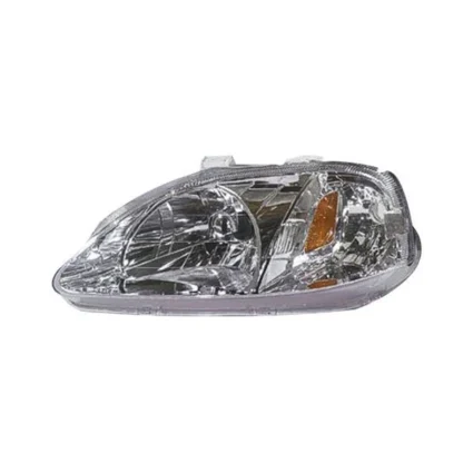 Headlight Assembly Composite Left Includes Side Marker Lamp for Honda Civic 1999–2000