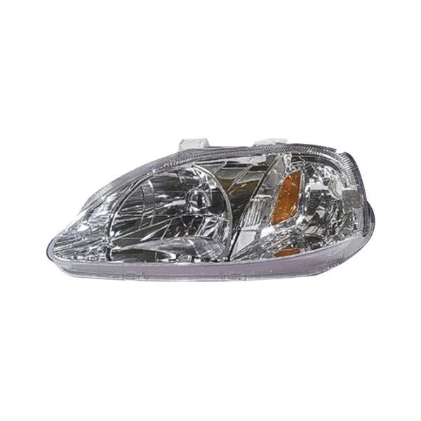 Headlight Assembly Composite Left Includes Side Marker Lamp for Honda Civic 1999–2000