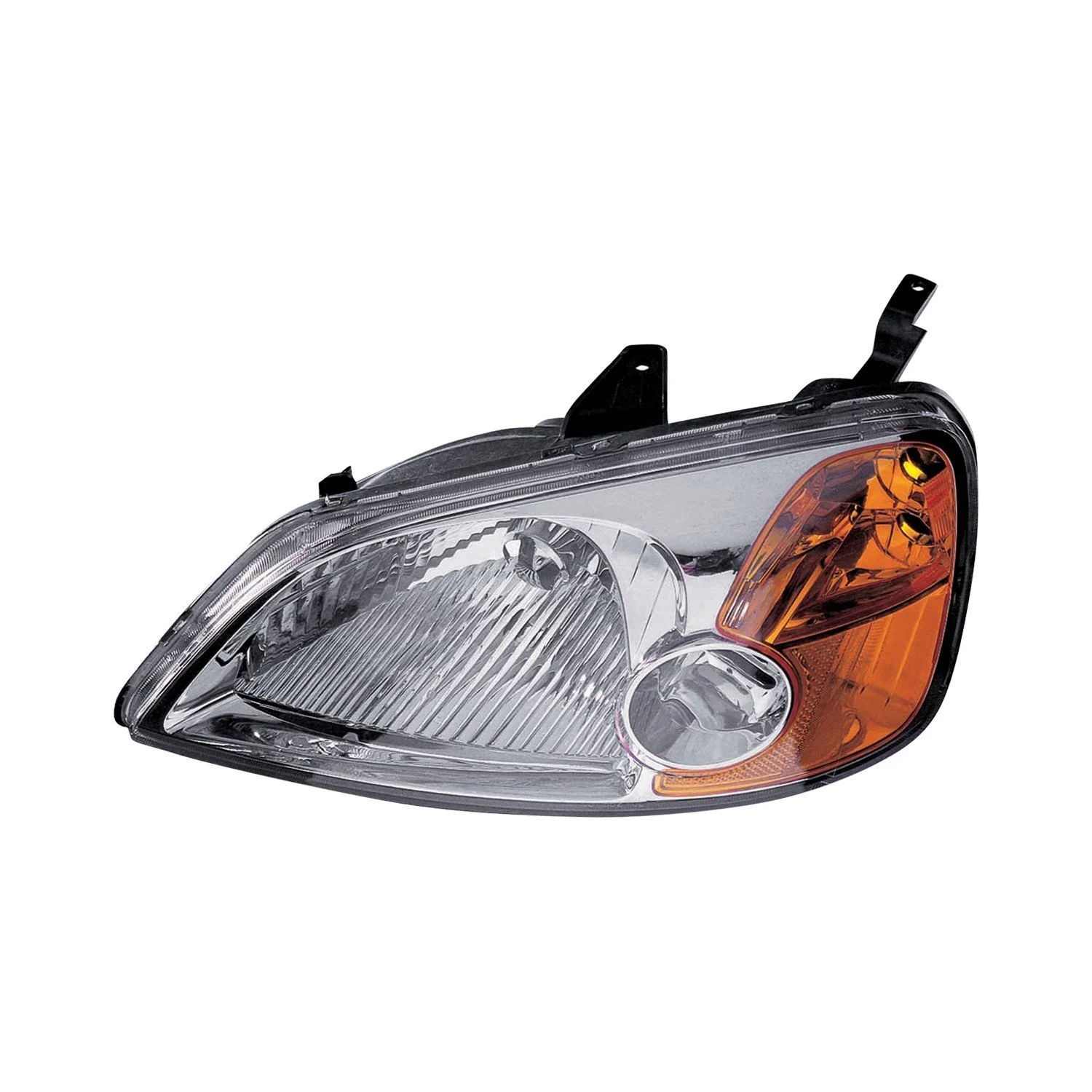Headlight Assembly Composite Left w/o Bulbs or Sockets Includes Side Marker/Park/Signal Lamps for Honda Civic 2001–2003