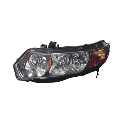 Headlight Assembly Composite Left CAPA for Honda Civic Coupe 2006–2009