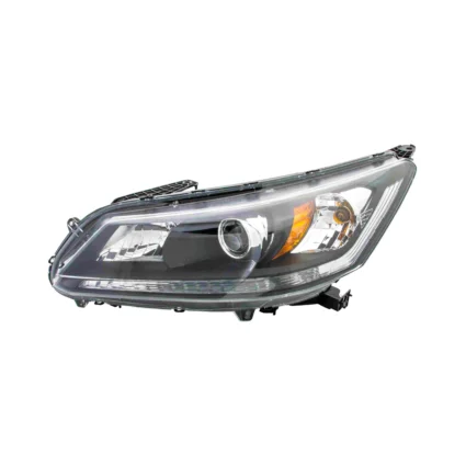 Headlight Assembly Composite Left Halogen CAPA for Honda Accord Sedan LX Sport EX EX-L 2013–2015