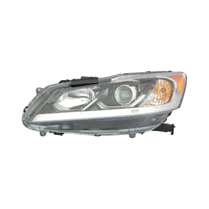 Headlight Assembly Composite Left Halogen w/o DRL for Honda Accord Sedan LX 2016–2017