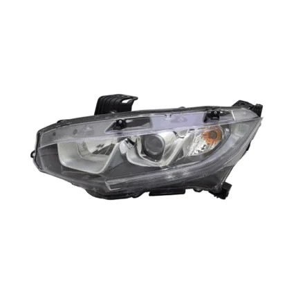Headlight Assembly Composite Left Halogen for Honda Civic Sedan Coupe Hatchback 2016–2020