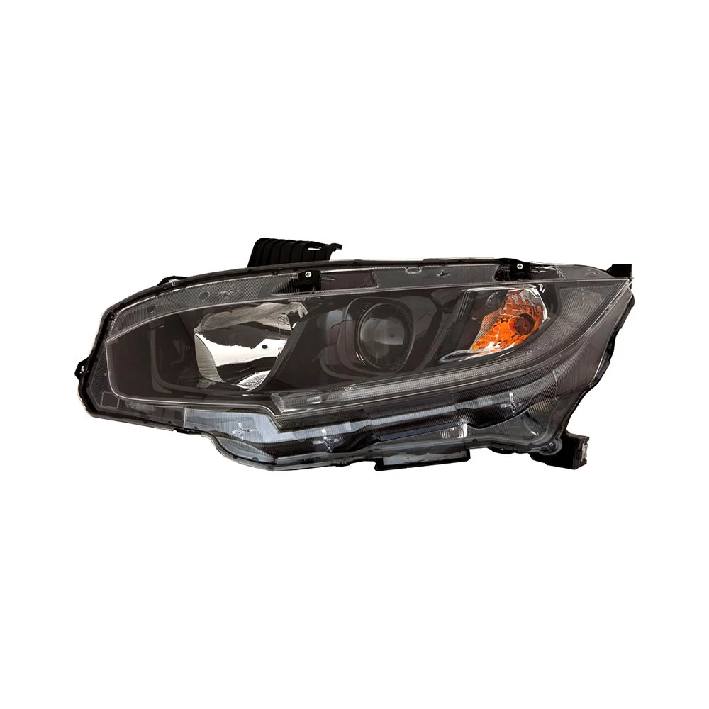 Headlight Assembly Composite Left Halogen CAPA for Honda Civic Sedan Coupe 2019–2021