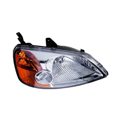 Headlight Assembly Composite Right w/o Bulbs or Sockets Includes Side Marker/Park/Signal Lamps for Honda Civic 2001–2003