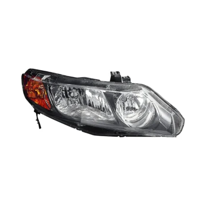 Headlight Assembly Composite Right Includes Side Marker/Park/Signal Lamps w/o Bulbs or Sockets for Honda Civic Sedan 2006–2008