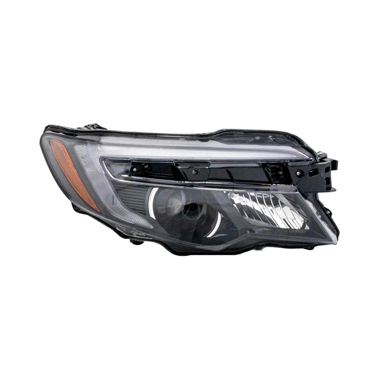 Headlight Assembly Composite Right w/o LED Daytime Running Lamps Halogen CAPA for Honda Pilot Ridgeline