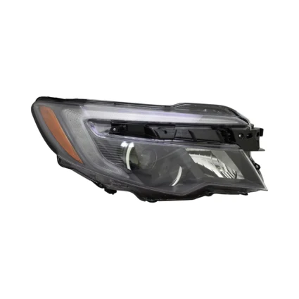 Headlight Assembly Composite Right Halogen w/o Auto Dimming w/Auto On/Off w/LED Daytime Running Lamps for Honda Pilot Ridgeline