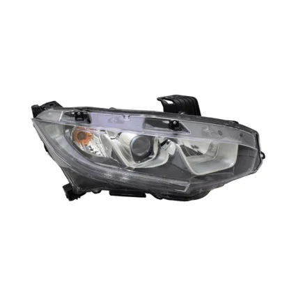 Headlight Assembly Composite Right Halogen for Honda Civic Sedan Coupe Hatchback 2016–2020