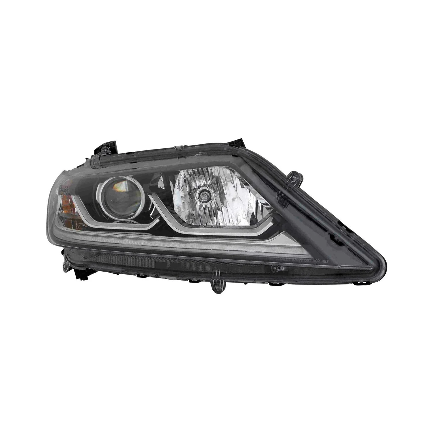 Headlight Assembly Composite Right Halogen for Honda Accord Coupe LX-S 2016–2017