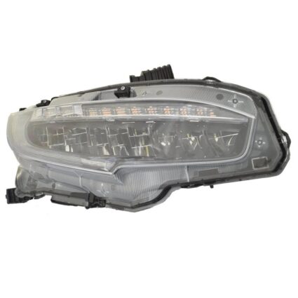 Headlight Assembly Composite Right LED for Honda Civic 2020–2021