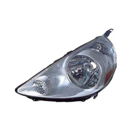 Headlight Lens Housing Left Storm Silver Code NH642M CAPA for Honda Fit 2007–2008