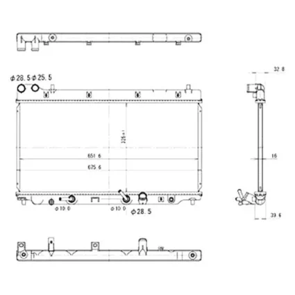 Radiator for Honda Fit 2007–2008