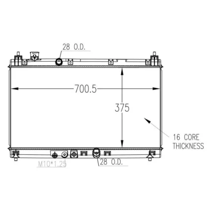 Radiator for Honda Fit 2015–2020