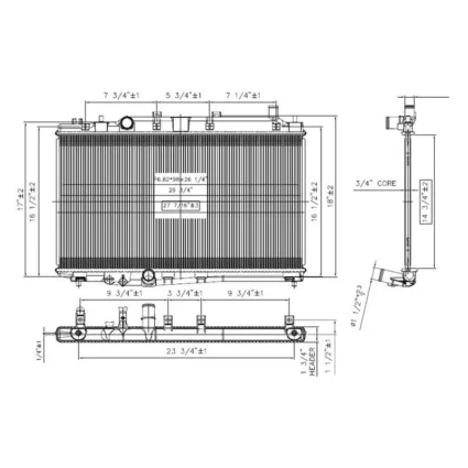 Radiator for Honda HR-V 2016–2022
