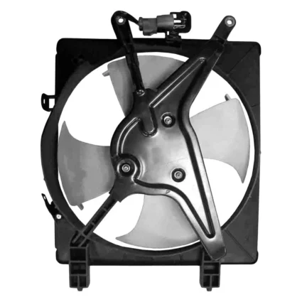 A/C Condenser Fan Assembly Includes Motor/Blade/Shroud Mitsuba Design USA Built for Honda Civic 2001–2005