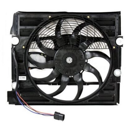 A/C Condenser Fan Assembly Motor/Blade/Shroud Assy for Honda Fit 2009–2014